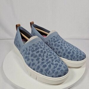 Ryka Women's Slip On Walking‎ Shoe Citadel Blue Knit Size 9.5M Comfort NIB